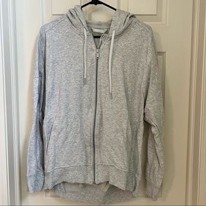 Lululemon grey full zipper hoodie sweatshirt size medium